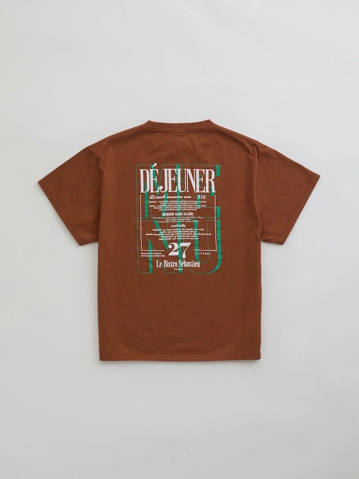 THE SHINZONE / BISTRO MENU TEE / CAMEL / 25SMSCU14