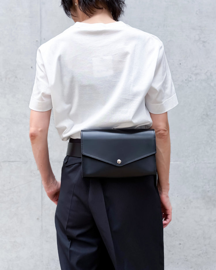 JUNYA WATANABE / ガラスレザーベルトBAG / BLACK / JR-K202-051