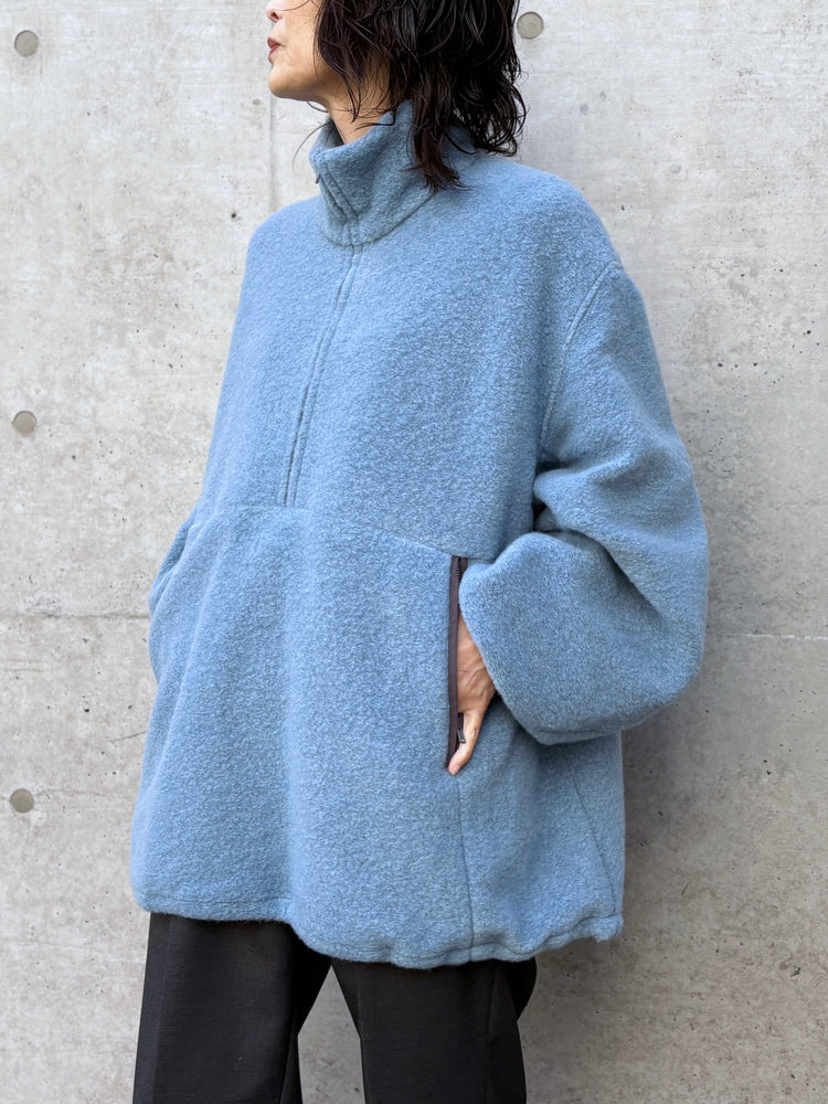 CLANE / SLIVER HALF ZIP TOPS / BLUE / 19105-1422