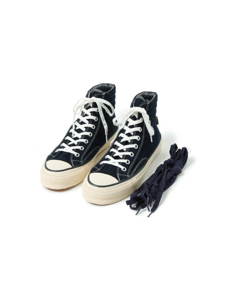 nonnative / SPINGLE × nonnative DWELLER TRAINER 2 HI COTTON CORD WITH GORE-TEX / NAVY / NN-F4901
