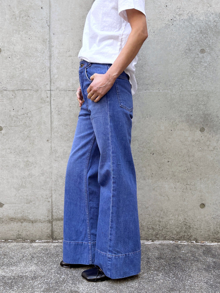 MADISONBLUE / BAGGY FLARE PANTS DENIM / BLUE / MB261-3012