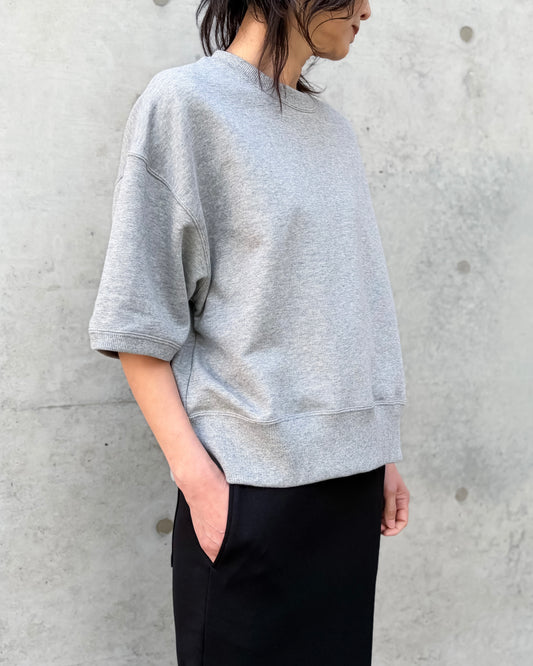 SLOANE / コットン裏毛 半袖ショート丈スウェット / GRAY / SL10S-T1134