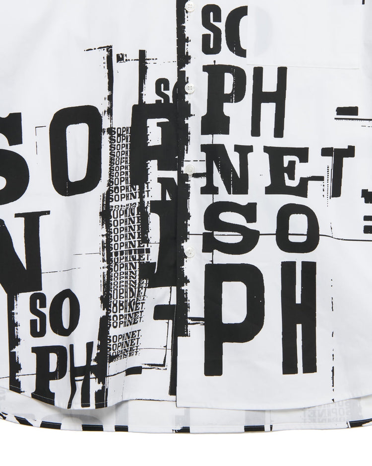 SOPHNET. / SIMON TAYLOR: BROKEN BEAUTY S/S SHIRT / WHITE / SOPH-250067