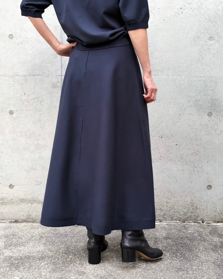 MADISONBLUE / KNIT FLARE SKIRT / NAVY / MB261-8005