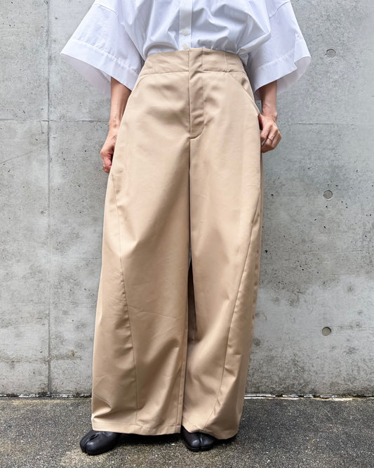 någonstans / oval wide pants / Sand / 470JA831-0081