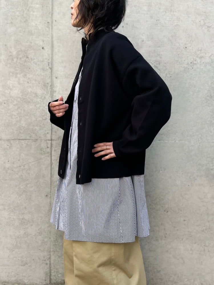 någonstans / stand cardigan / Black / 470JS870-0281