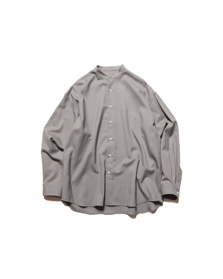 SOPHNET. / WASHBLE WOOL BAND COLLAR SHIRT / GRAIGE / SPNT-262020