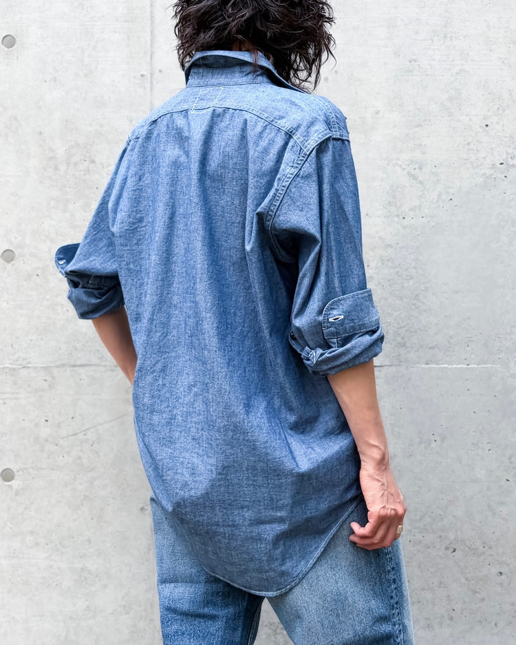 MADISONBLUE / HAMPTON CHAMBRAY SHIRT(OW) / NAVY / MB000-5003