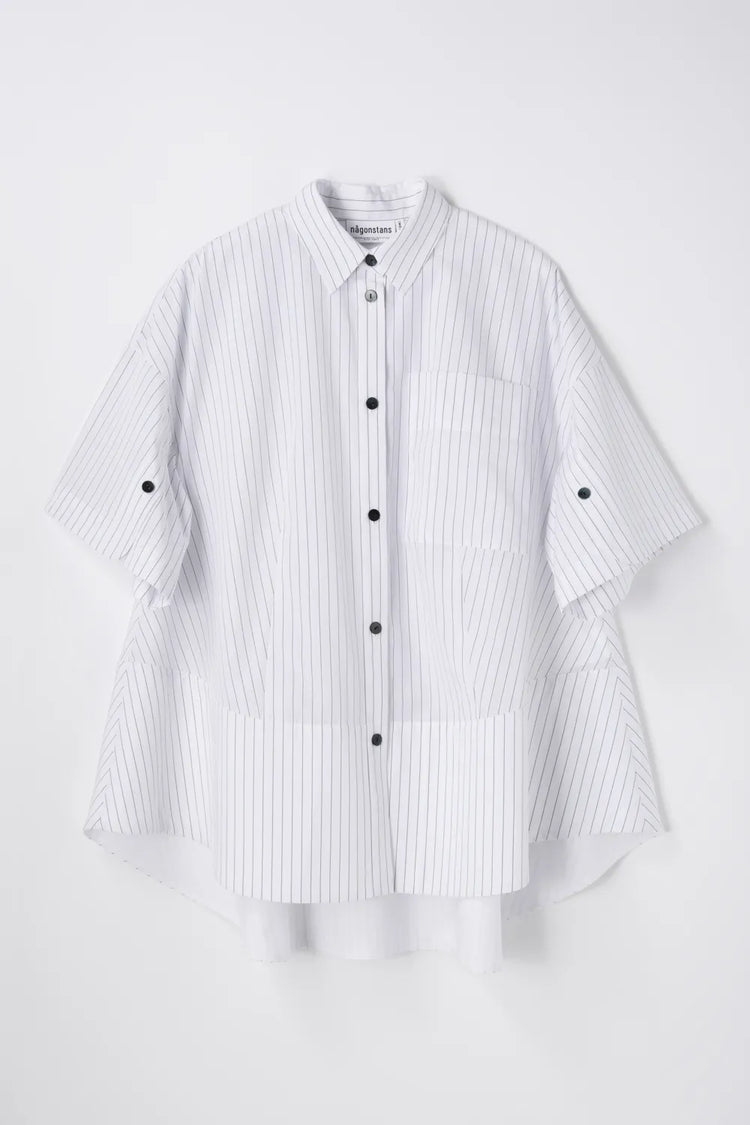 någonstans / tent line shirt / salt / 470JA430-0421