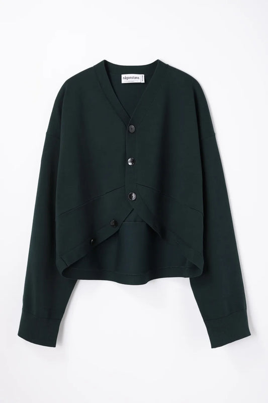 någonstans / hem-design cardigan / kale / 470JA470-0571