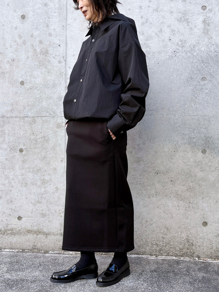 ASTRAET / フーデッド シャツ / BLACK / 54212700017