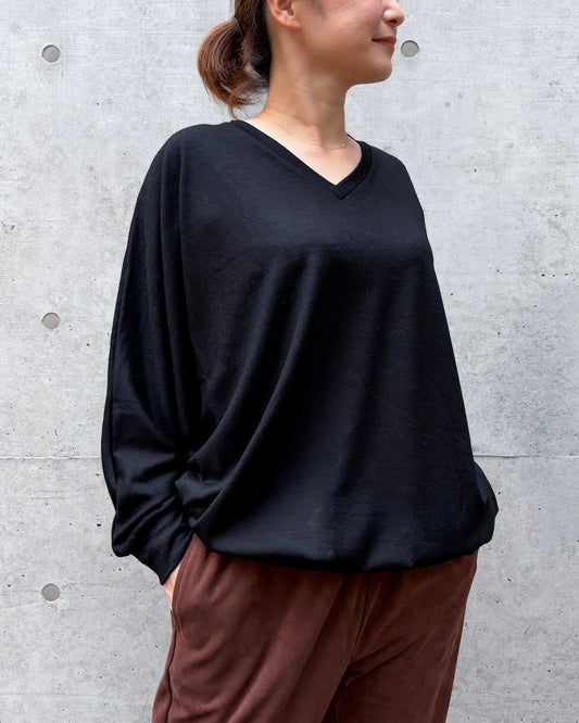 COGTHEBIGSMOKE / ORI V/N TOP / BLACK