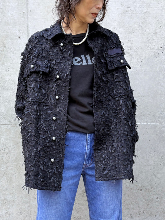 MADISONBLUE / MILITARY JK RIBBON TWEED / NAVY / MB251-1101EX