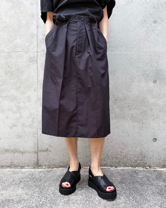ASTRAET / ウエストゴム ギャザー タックスカート / BLACK / 54242360009