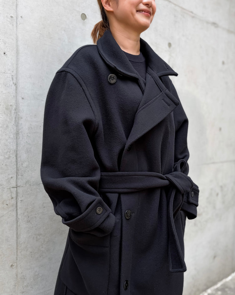 LEMAIRE / ラップコート / BLACK / CO1037 LF1116