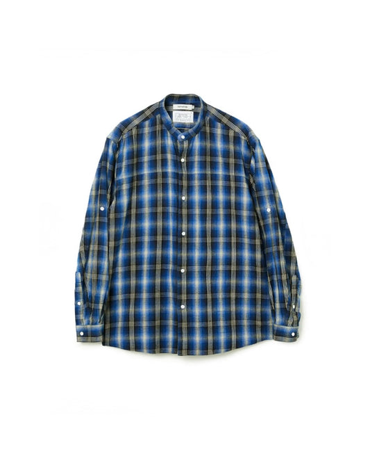 nonnative / Rafu × nonnative WORKER L/S SHIRT COTTON TWILL OMBRE CHECK / BLUE / NN-S4905