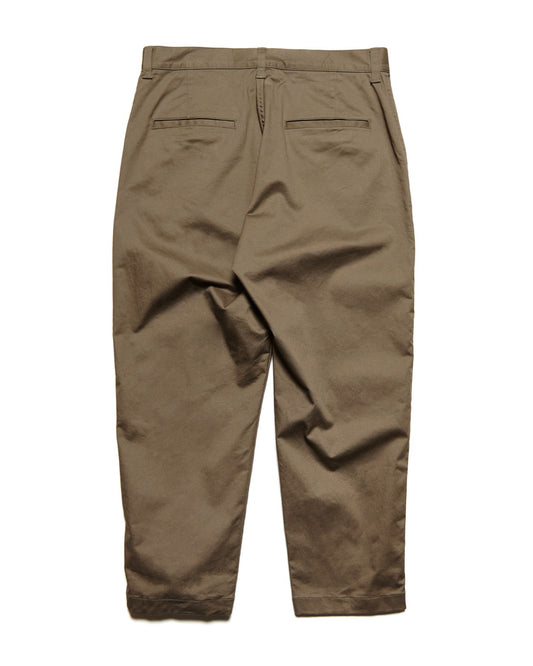 SOPHNET. / COTTON STRETCH TWILL TAPERED CROPPED PANTS / KHAKI / SPNT-252059