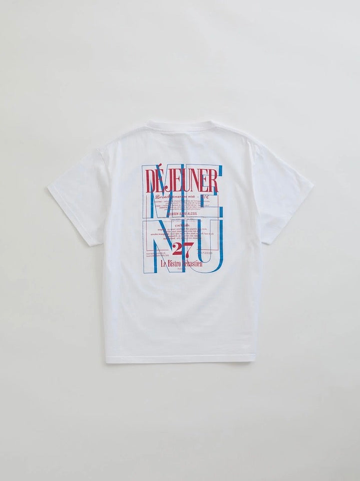 THE SHINZONE / BISTRO MENU TEE / WHITE / 25SMSCU14