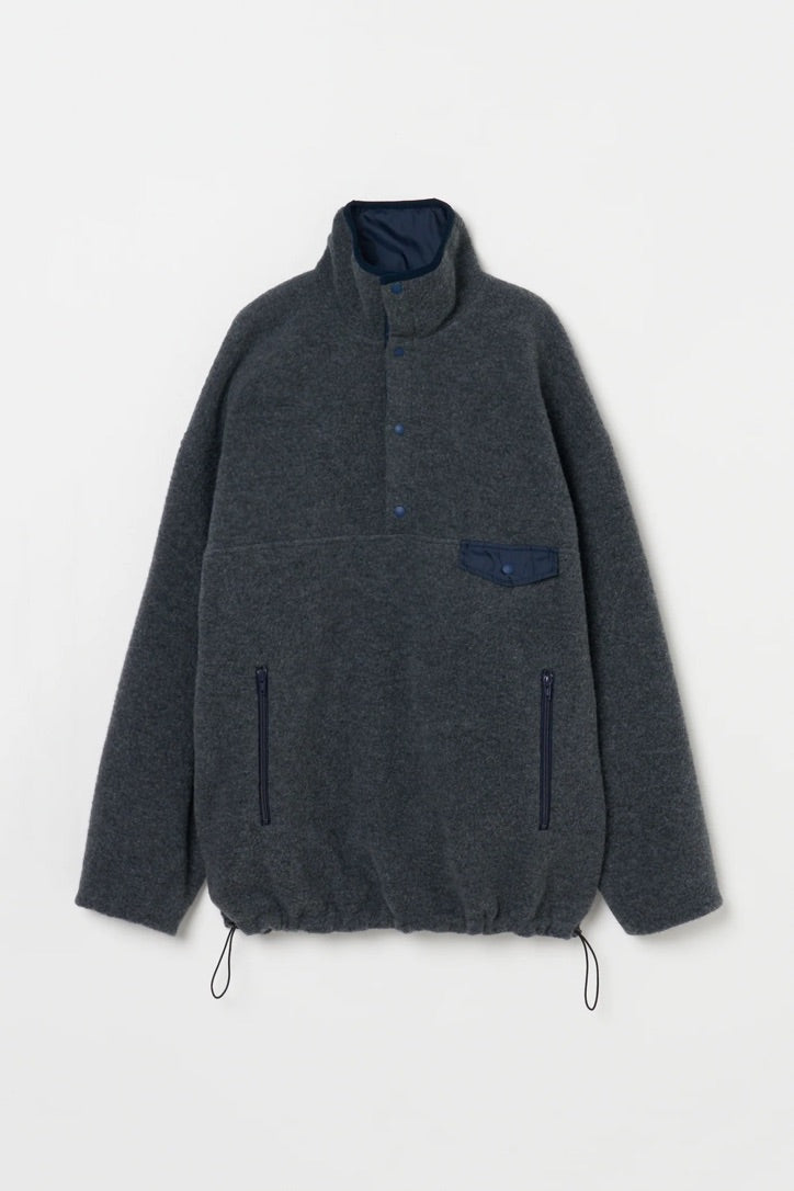 INSCRIRE / Fleece Blouson / MD.GREYxNAVY / IC262DAI26AWBC2