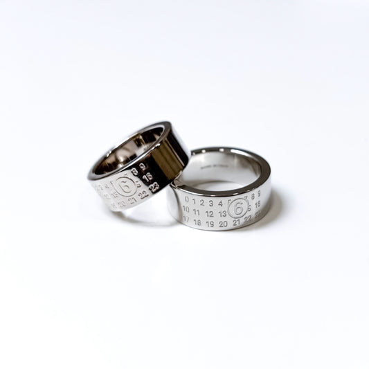 MM⑥ Maison Margiela / Women's Numeric Minimal Signature Ring / Silver / SM6UQ0057P6469