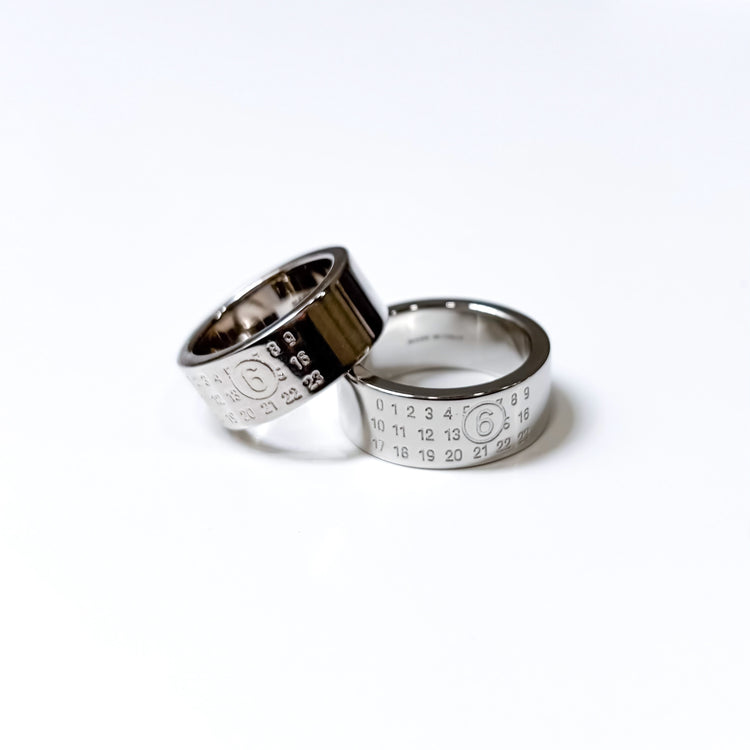 MM⑥ Maison Margiela / Women's Numeric Minimal Signature Ring / Silver / SM6UQ0057P6469