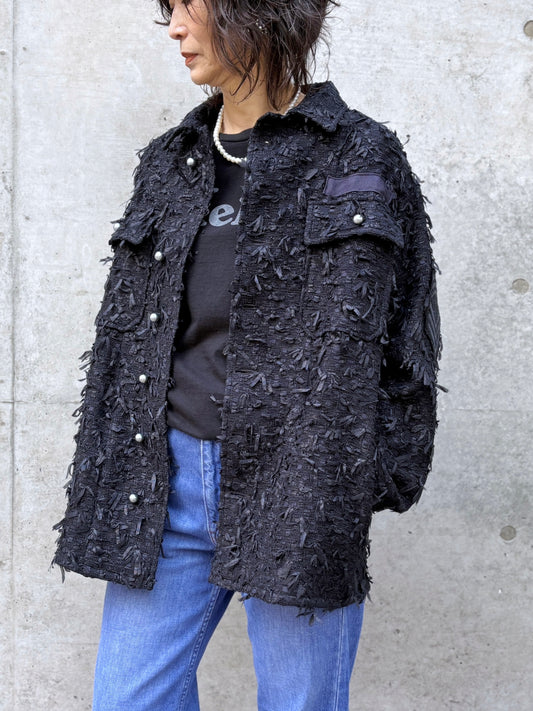 MADISONBLUE / MILITARY JK RIBBON TWEED / NAVY / MB251-1101EX