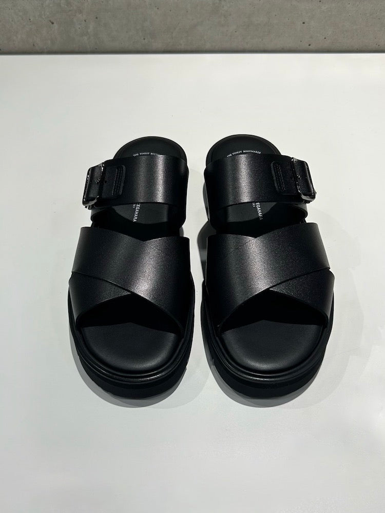 beautiful shoes / CROSS BELT SANDALS / BLACK / BSS2512008