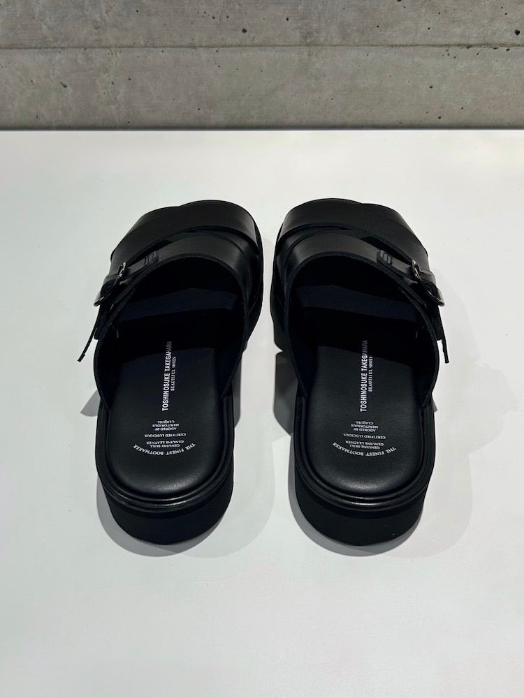 beautiful shoes / CROSS BELT SANDALS / BLACK / BSS2512008