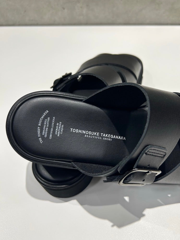 beautiful shoes / CROSS BELT SANDALS / BLACK / BSS2512008