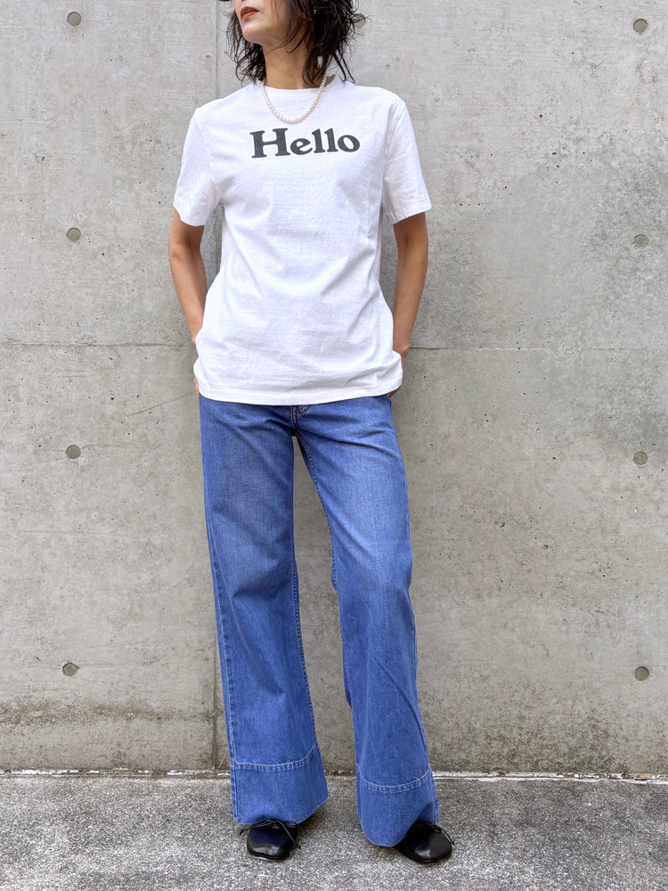 MADISONBLUE / BAGGY FLARE PANTS DENIM / BLUE / MB261-3012