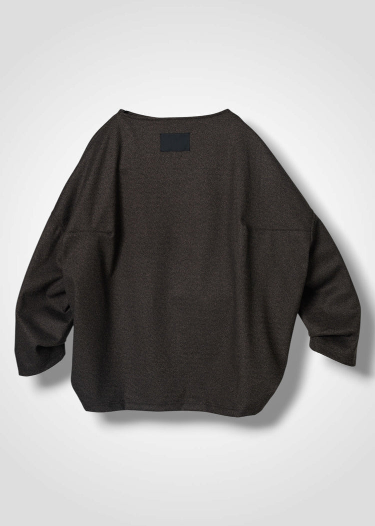 COGTHEBIGSMOKE / OPHELIA BOAT NECK TOP / TAUPE