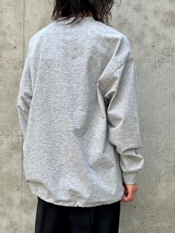 DAIWA PIER 39 / W's TECH DRAWSTRING TEE L/S / HEATHER GRAY / BE-31025WL