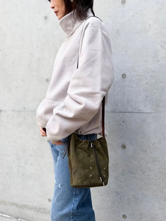 Maison Margiela / ドローストリング クロスボディ バケット / khaki and black / SB2ZH0003P8572