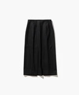 ATON / MERINO COLLEGE JERSEY | TUCKED STRAIGHT SKIRT / CHARCOAL / SKAGLW0307