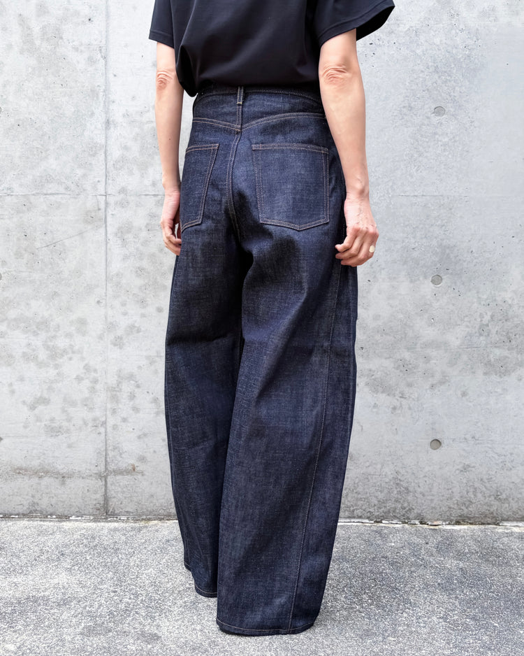 HYKE / BARREL-LEG DENIM JEANS / Original Blue / 13382 /