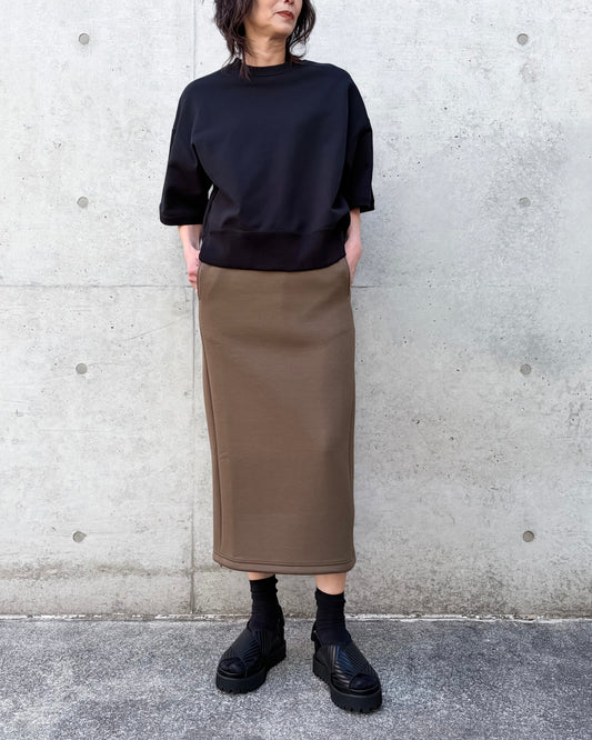 SLOANE / コットン裏毛 半袖ショート丈スウェット / BLACK / SL10S-T1134