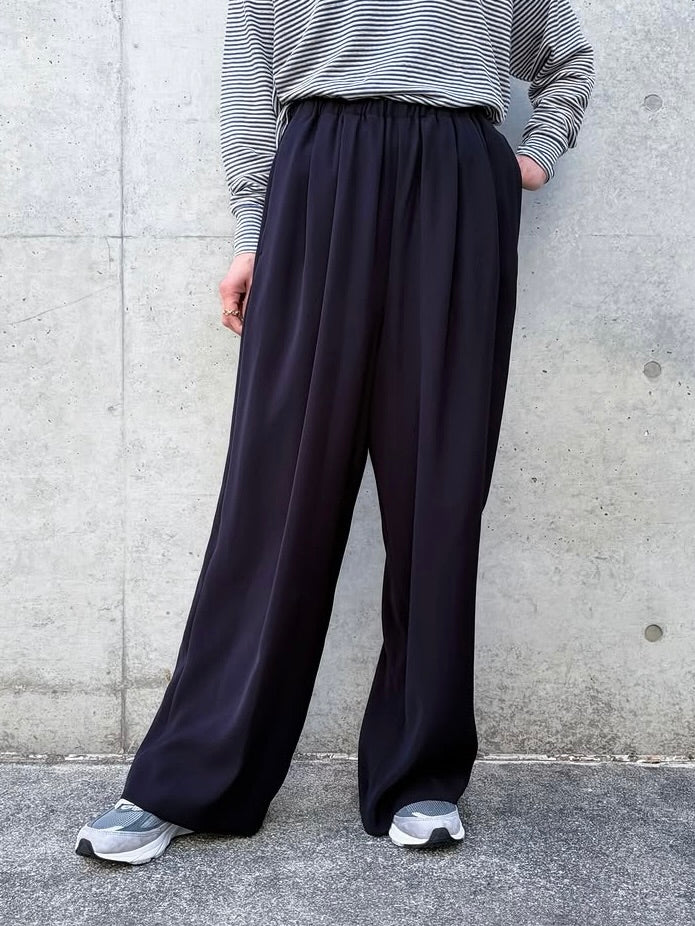 ENFÖLD / TAPERED WIDE PANTS / D.NAVY/ 300JS231-0111