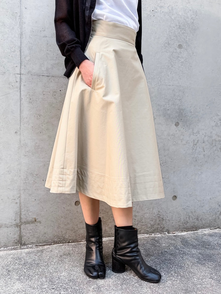 mtmodelist / フレア SKIRT / SAND BEIGE / MG-S09-103