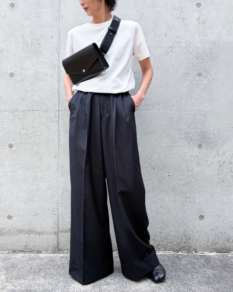 JUNYA WATANABE / ガラスレザーベルトBAG / BLACK / JR-K202-051
