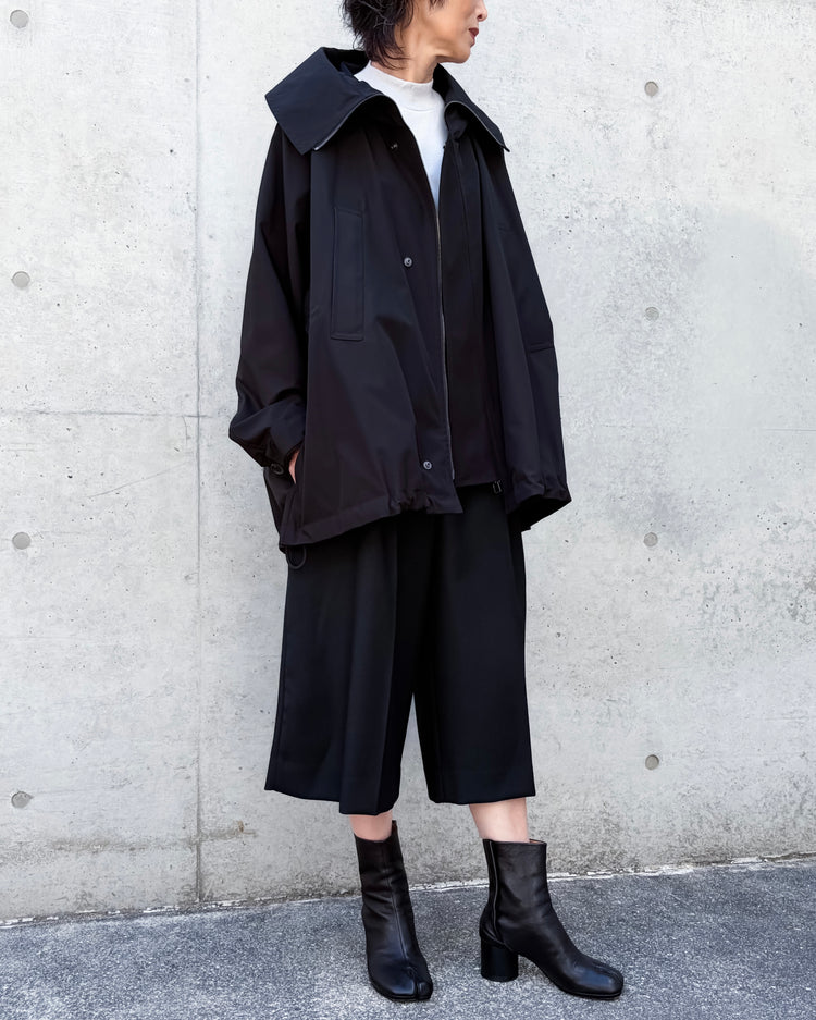 VACHEMENT / Taffeta Zip Up Coat / Black / VN-01-400