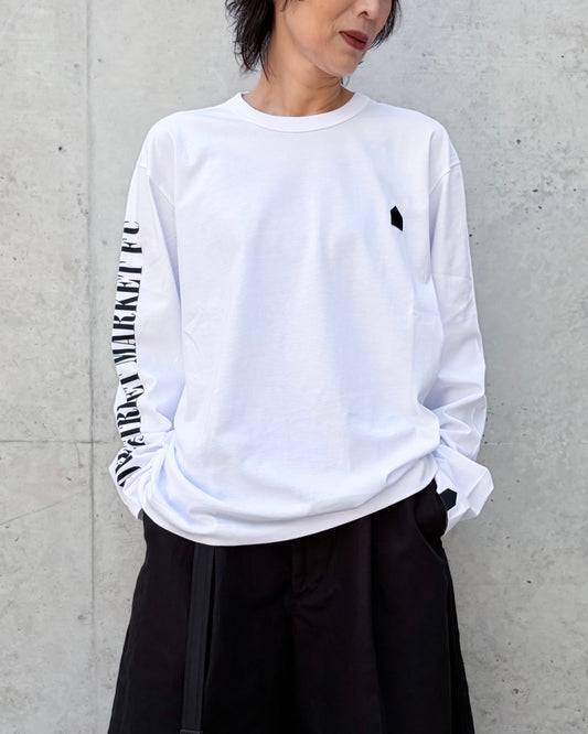 DSM kei ninomiya / PRINT ON SLEELE LONGSLEEVE TEE / WHITE / DSM02T008