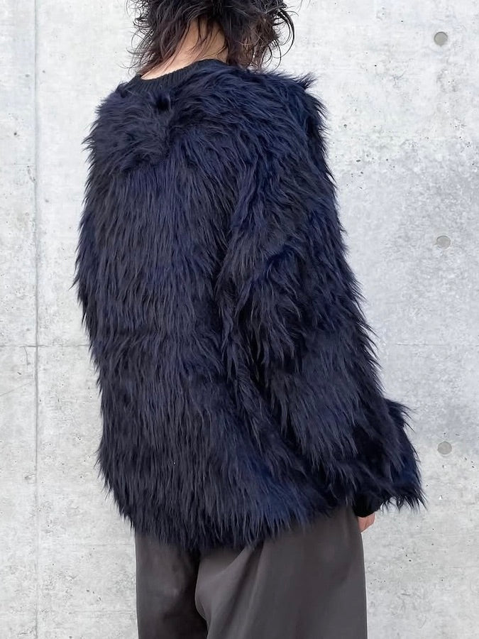 ASTRAET / シャギー クルーネックニット / BLACK / 5413-199-4800