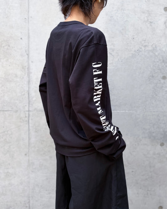 DSM kei ninomiya / PRINT ON SLEELE LONGSLEEVE TEE / BLACK / DSM02T008