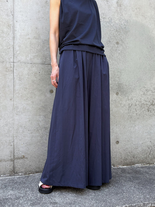 GALERIE VIE / コットン イージーワイドパンツ / NAVY / 23046104211