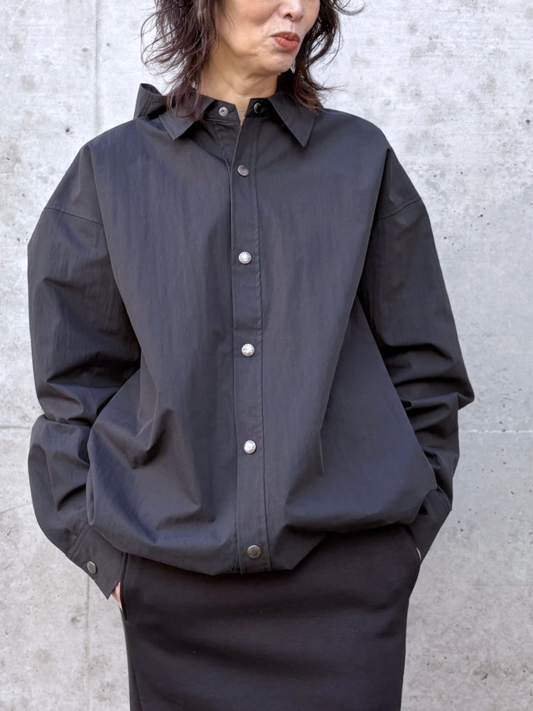 ASTRAET / フーデッド シャツ / BLACK / 54212700017