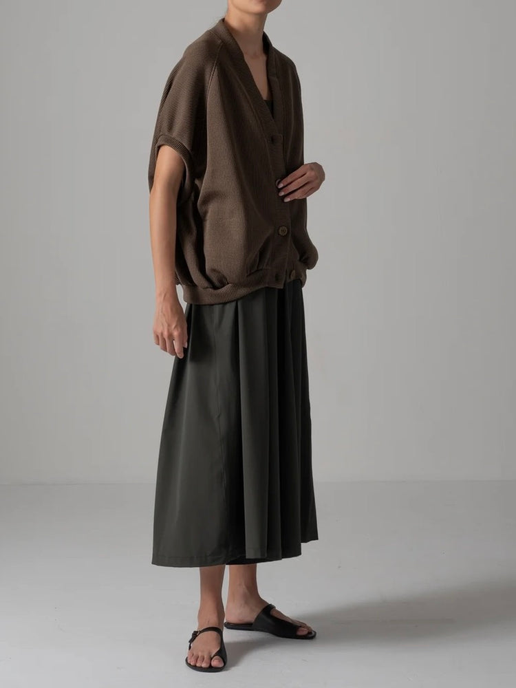 COGTHEBIGSMOKE / NEELA PUFF SLEEVE CARDIGAN / BRONZE