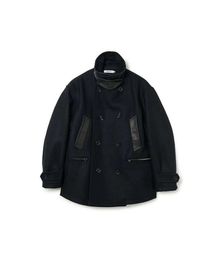 nonnative / MARINER COAT WOOL DOUBLE MELTON WITH WINDSTOPPER® / BLACK / NN-JU4902
