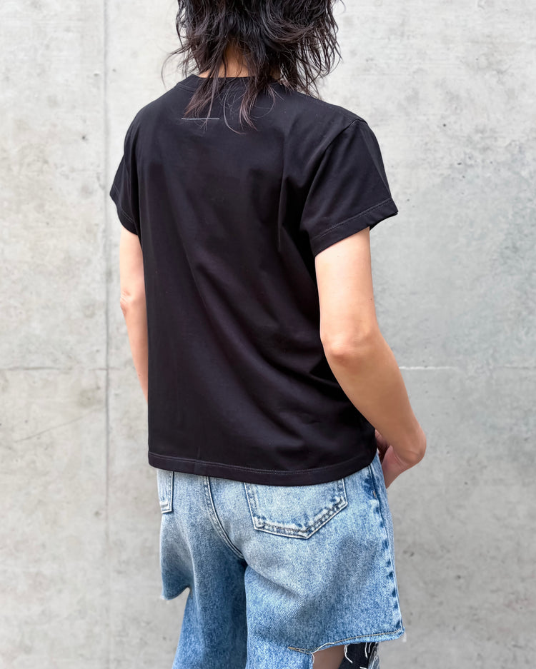 MM⑥ Maison Margiela / Signature jersey t-shirt / BLACK / S62GD0216M20048