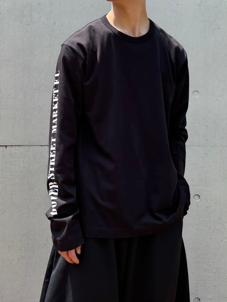 DSM kei ninomiya / PRINT ON SLEEVE LS TEE / BLACK / DSM02T008