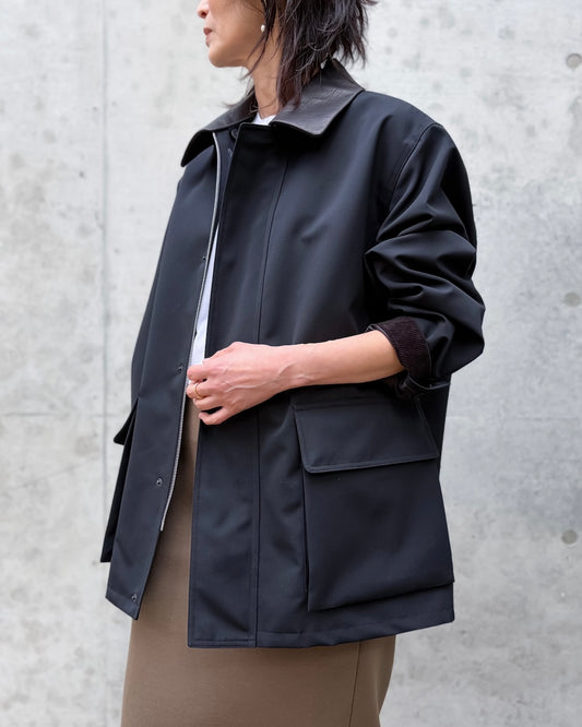 AURALEE / WOOL MAX CANVAS BLOUSON / BLACK / A26SB06WB